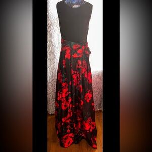 Rose patterned dress prom homecoming